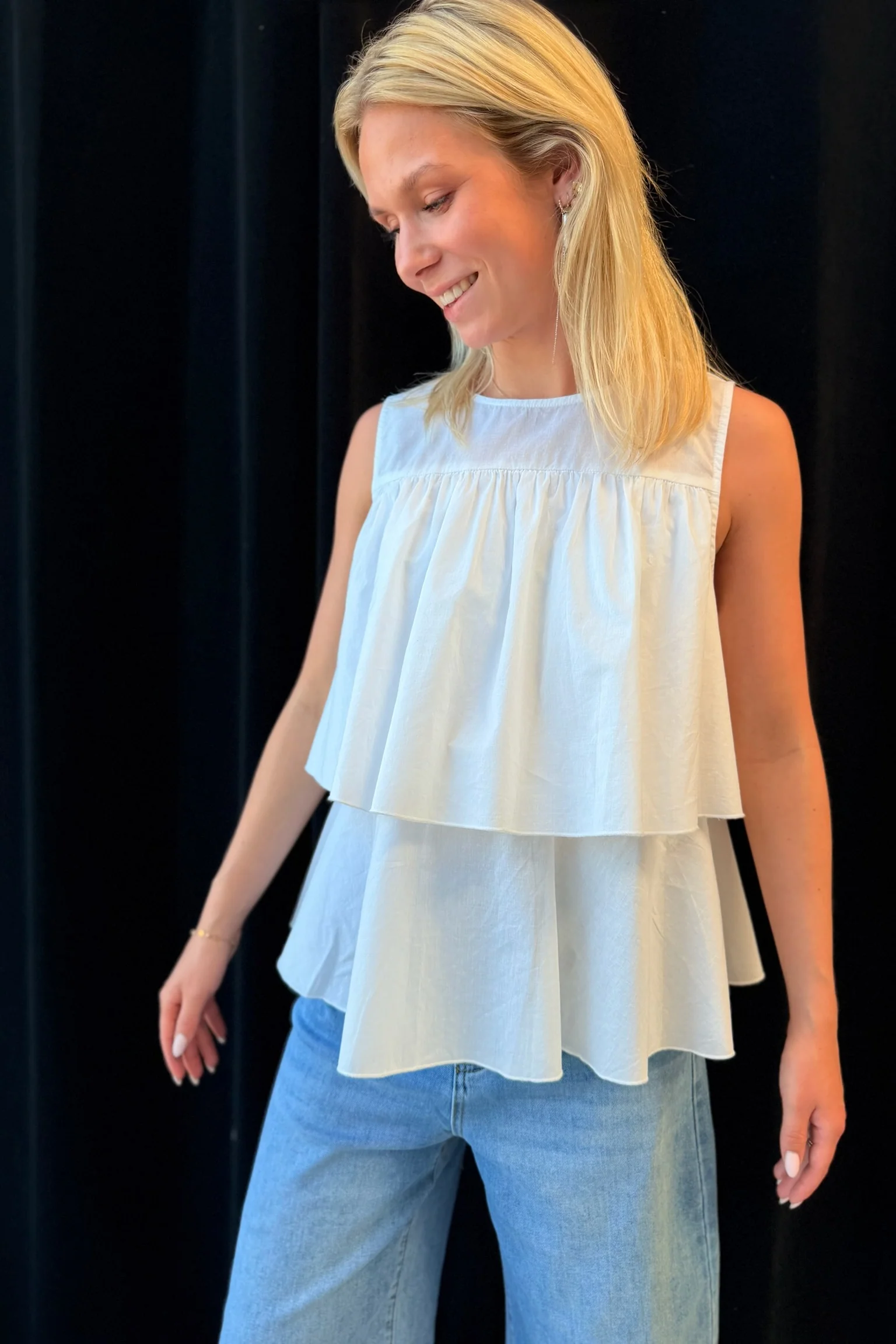 Fleur Frill Top | Hvid | Top fra Statebird - Image 3