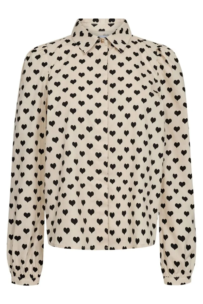 Flora Ls Blouse | Black Heart | Bluse fra Liberté - Image 3