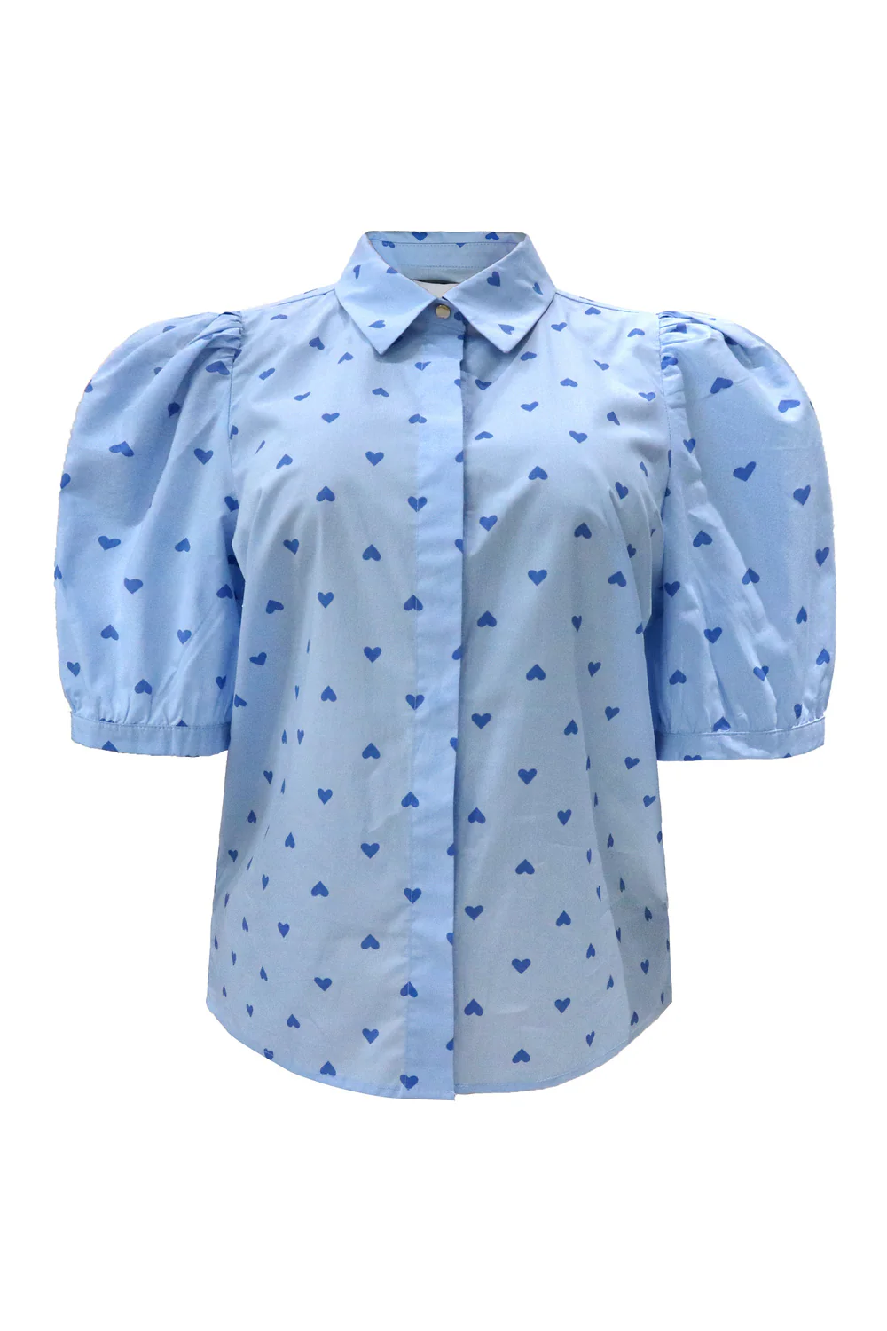 Flora Ss Blouse | Blue Hearts | Bluse fra Liberté - Image 2
