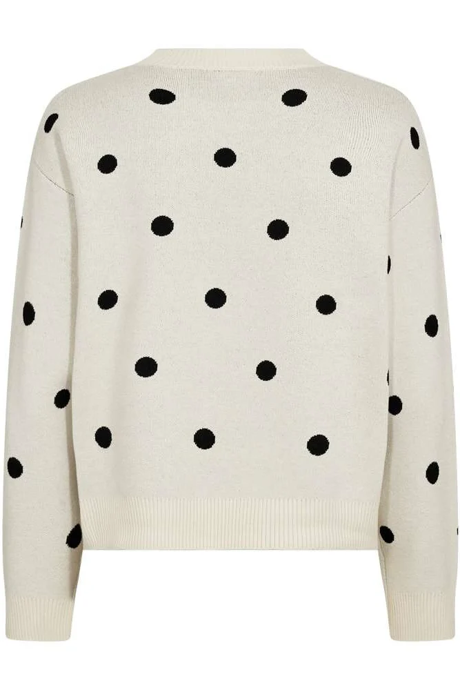 Flow Pullover 207518 | Moonbeam W. Black | Strik fra Freequent - Image 3