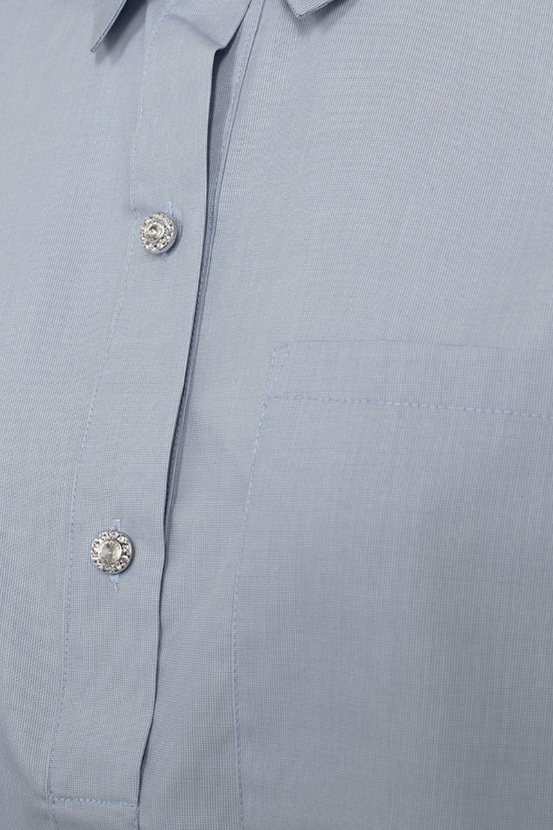 Flynn Sh 207634 | Zen Blue | Shirt fra Freequent - Image 3