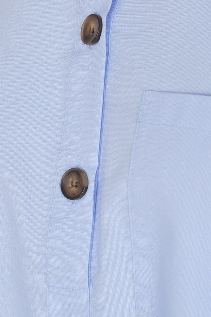 Flynn Shirt | Chambray Blue | Skjorte fra Freequent - Image 4
