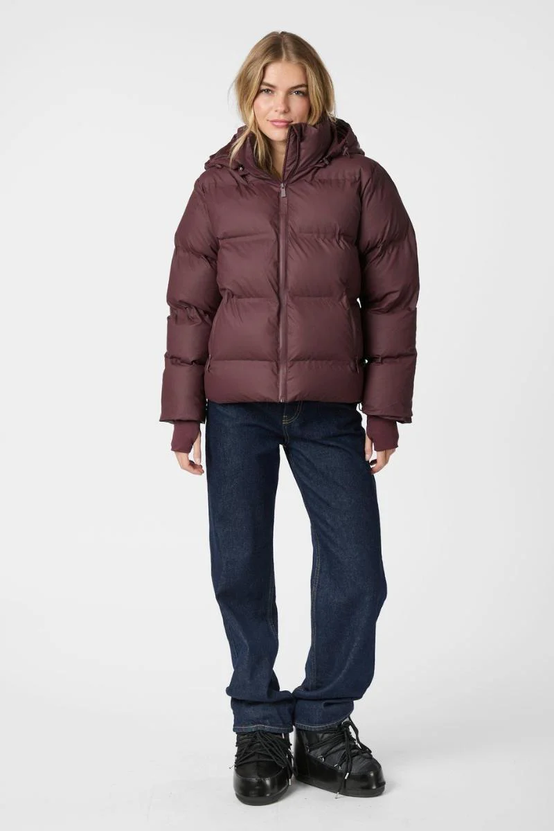 Fox C Puffer Jacket | Bordeaux | Jakke fra Neo Noir - Image 9
