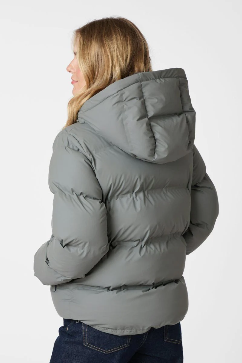 Fox C Puffer Jacket | Grey | Jakke fra Neo Noir - Image 8