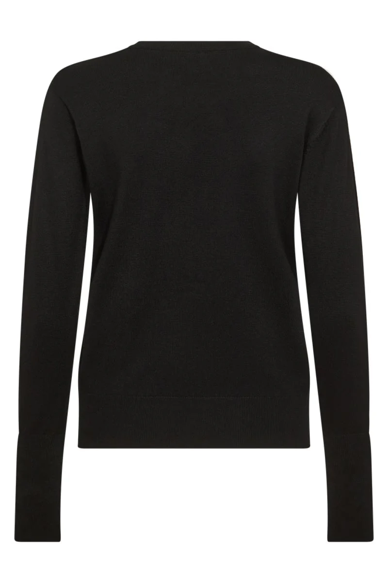 Katie Pullover | Black | Strik fra Freequent - Image 3