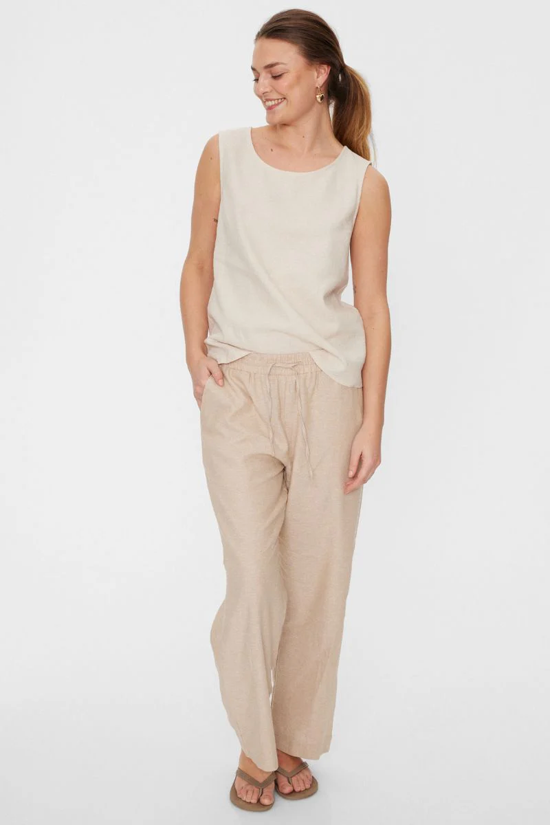 Lava Pant | Sand melange | Bukser fra Freequent - Image 10