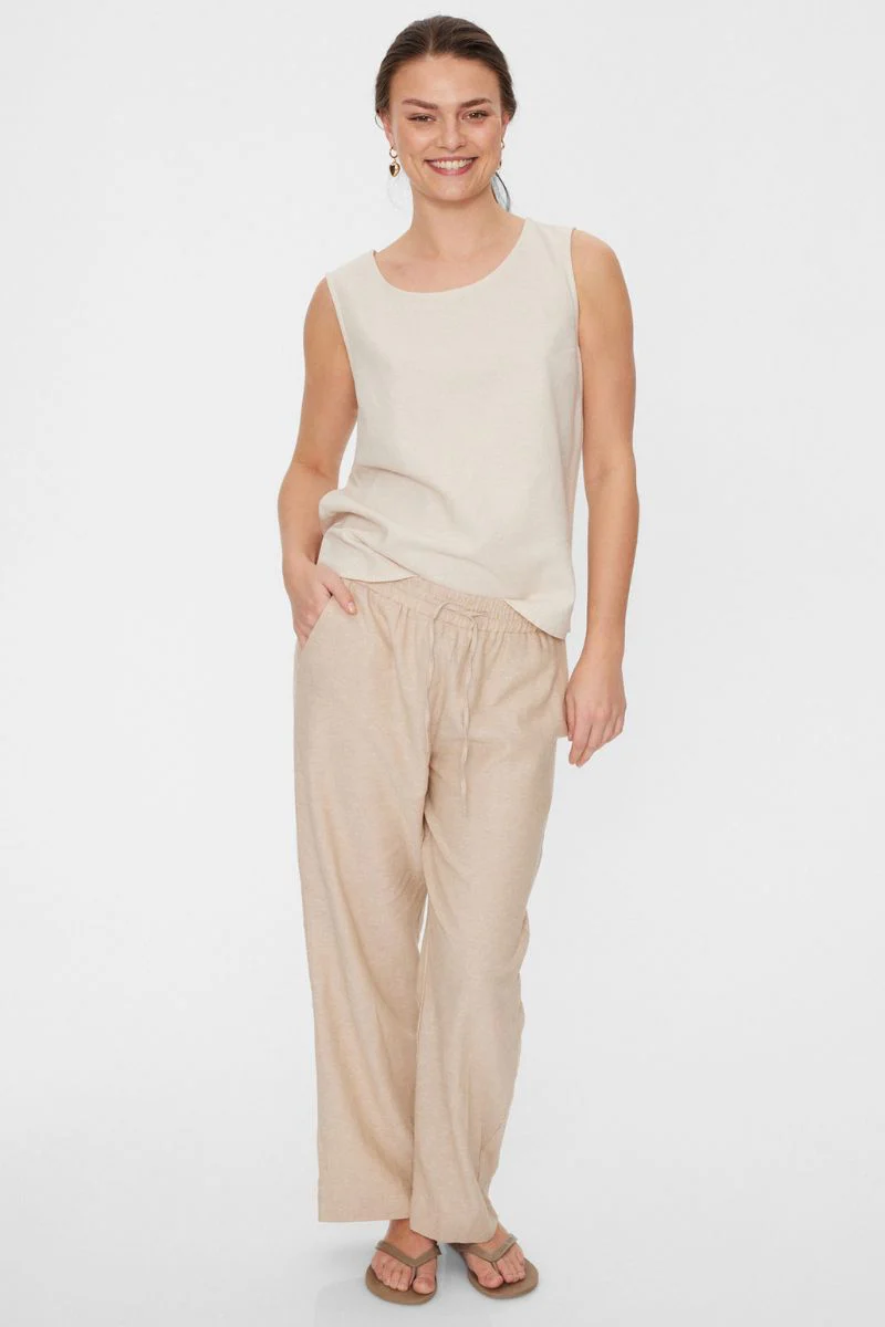 Lava Pant | Sand melange | Bukser fra Freequent - Image 8