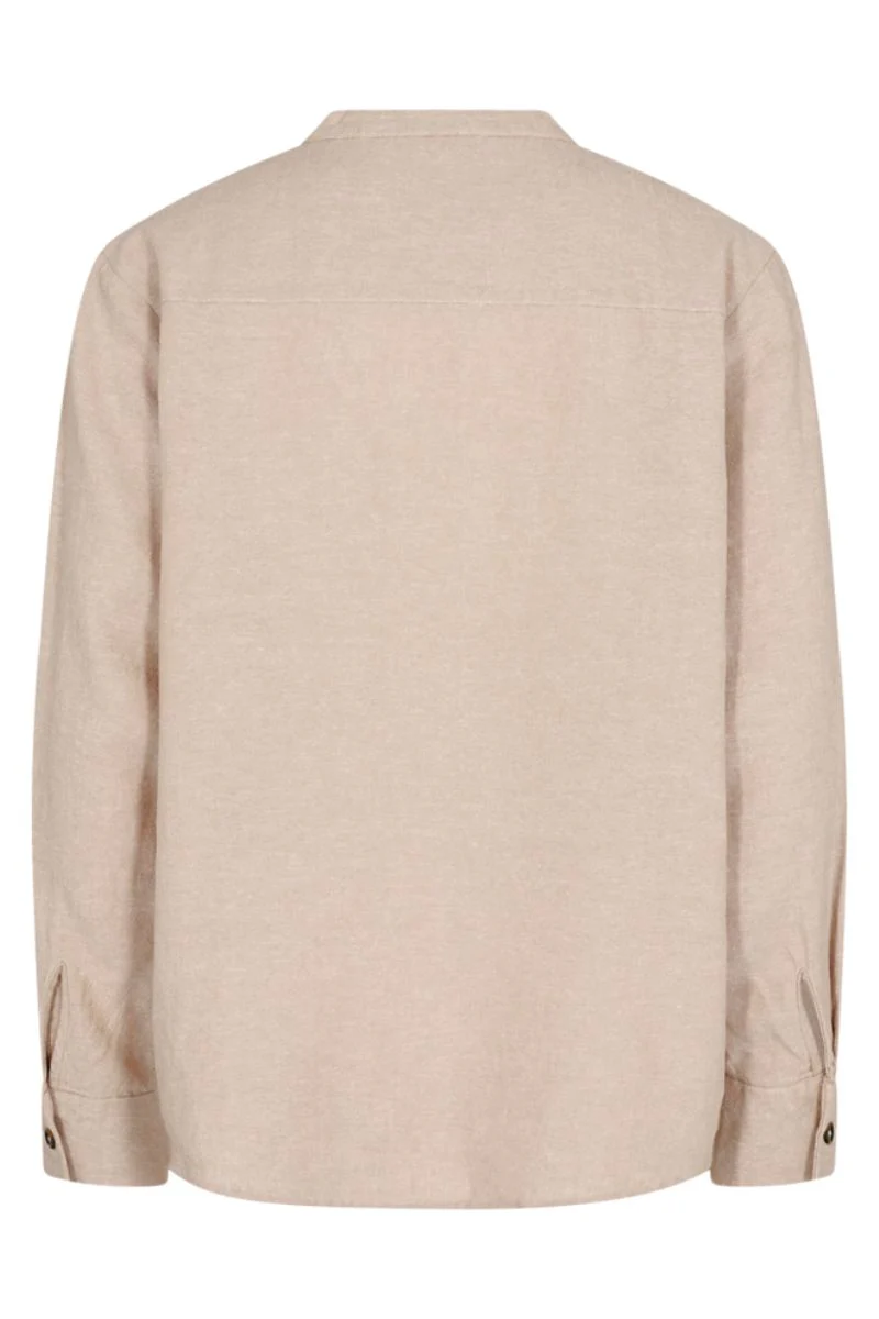 Lava Shirt | Sand melange | Skjorte fra Freequent - Image 3