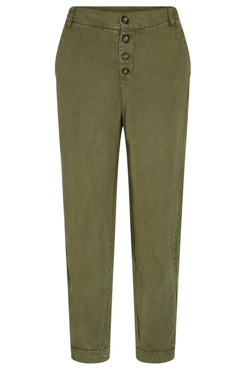 Toba Pants | Deep Lichen Green | Bukser fra Freequent