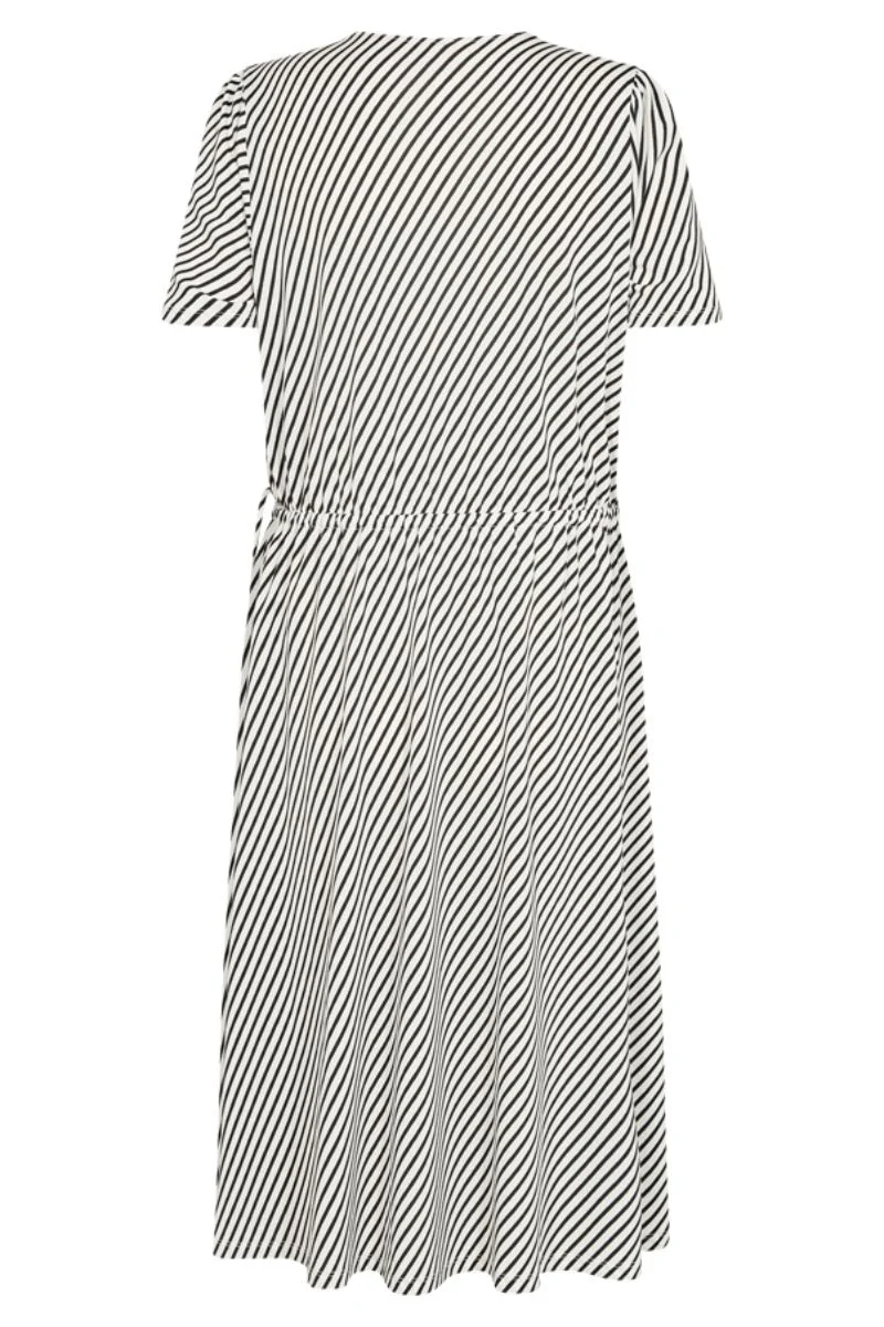 Yrsa Dress | Cloud Dancer w. Black | Kjole fra Freequent - Image 2