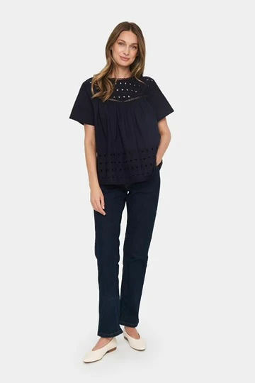 Frajasz Blouse | Night Sky | Bluse fra Saint Tropez - Image 2