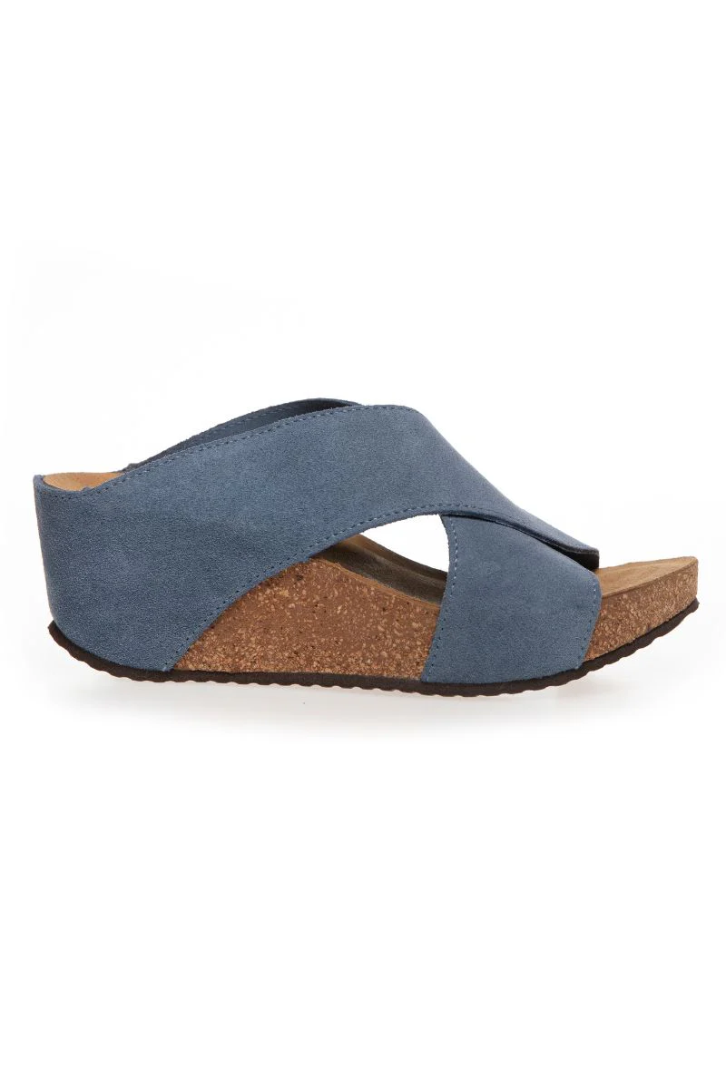 Frances 23 Suede Sandal Wedge | JeansU | Sandal Wedge fra Copenhagen Shoes - Image 2