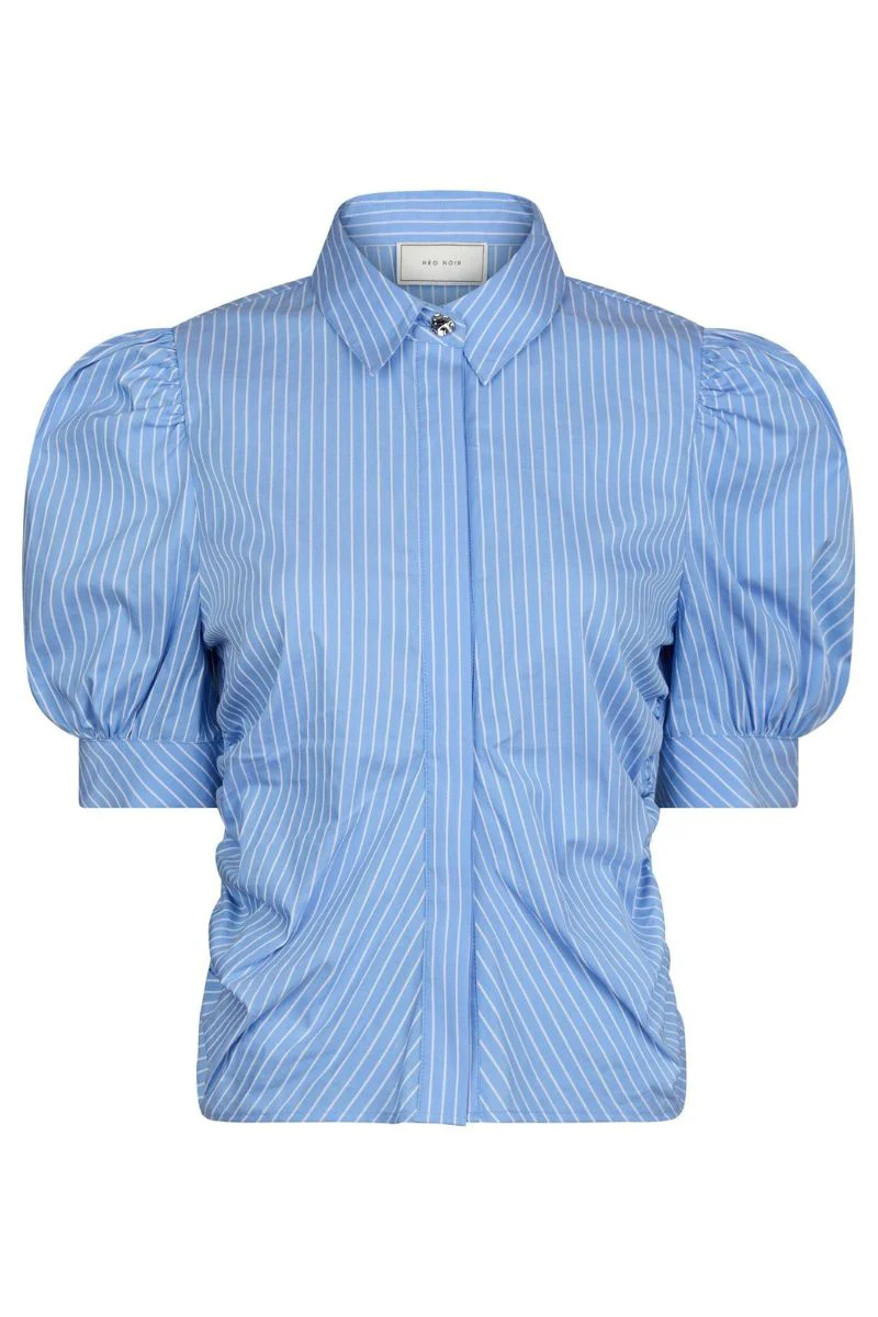 Frannie Stripe Shirt | Light Blue | Bluse fra Neo Noir - Image 3