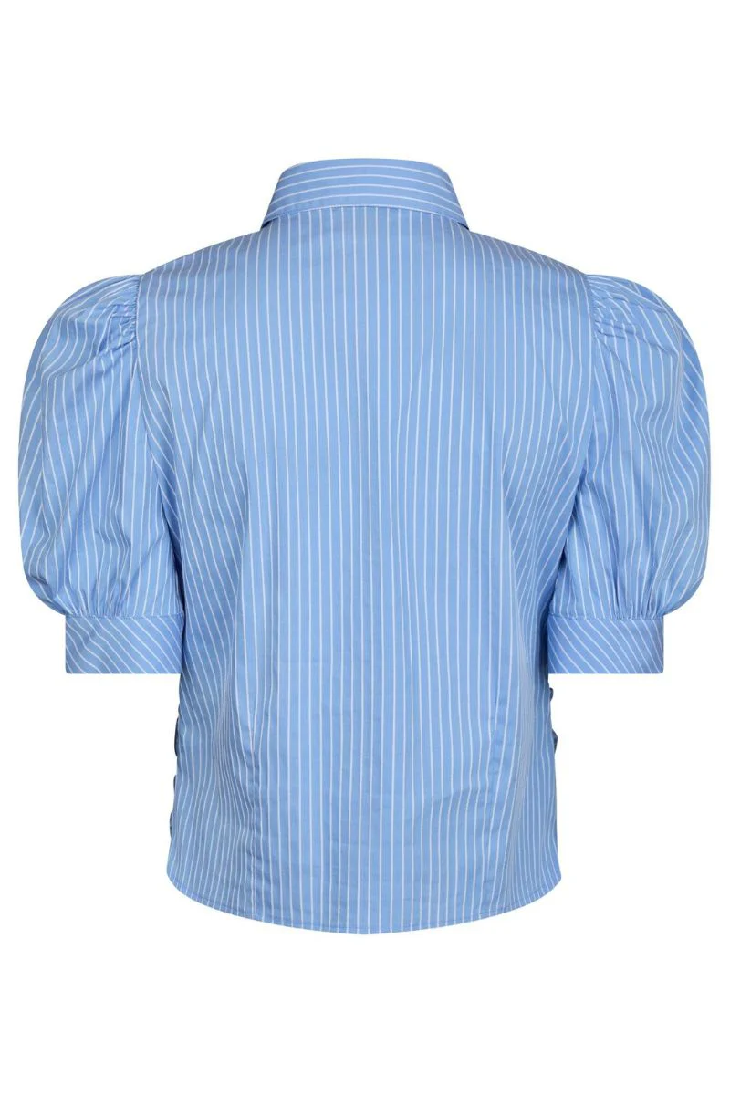 Frannie Stripe Shirt | Light Blue | Bluse fra Neo Noir - Image 4