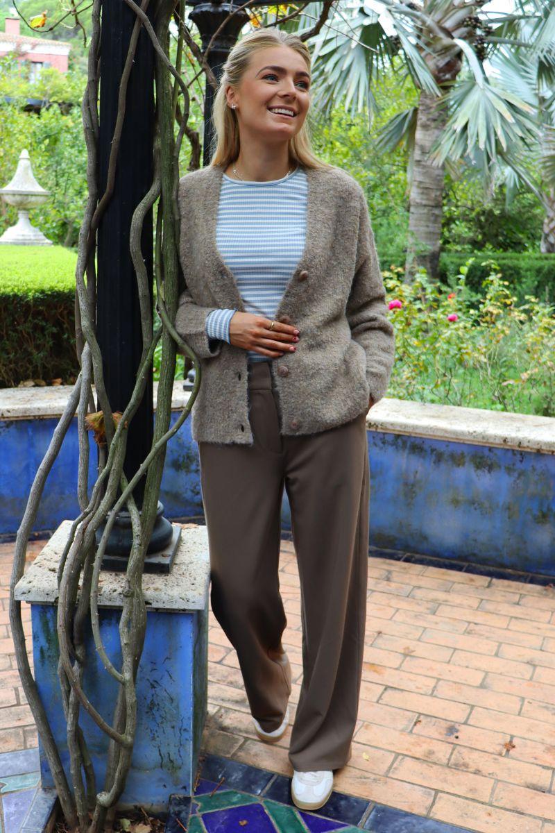 Freddy Wide Pants | Nougat Brown | Bukser fra Liberté - Image 2