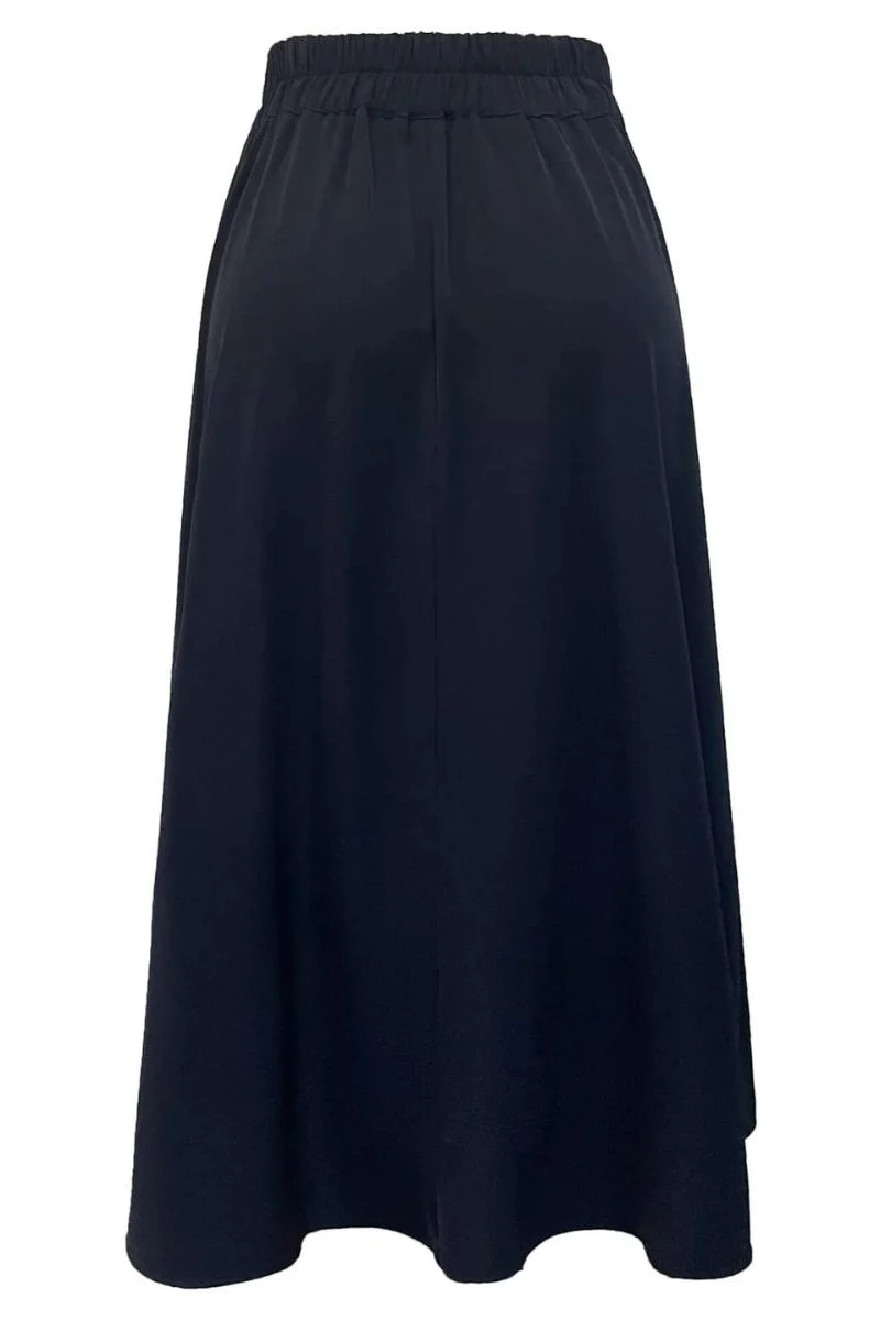 Frede Long Panel Skirt | Navy Blue |  fra Liberté - Image 4