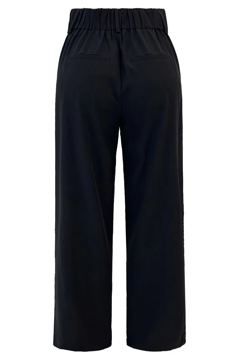 Frede Wide Panel Pants | Black Offwhite | Bukser fra Liberté - Image 4