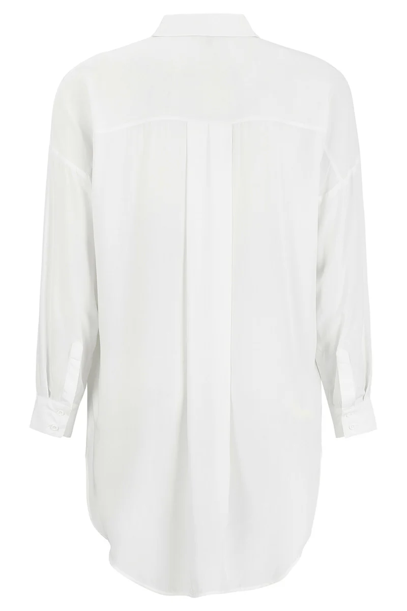 Freedom LS Long Shirt | Snow White | Skjortekjole fra Soft Rebels - Image 3