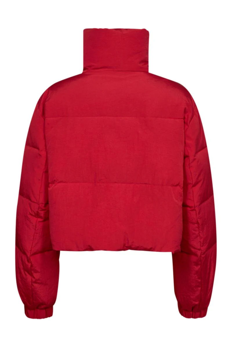 FrostyCC Crop Puffer Jacket | Flame | Jakke fra Co'Couture - Image 4