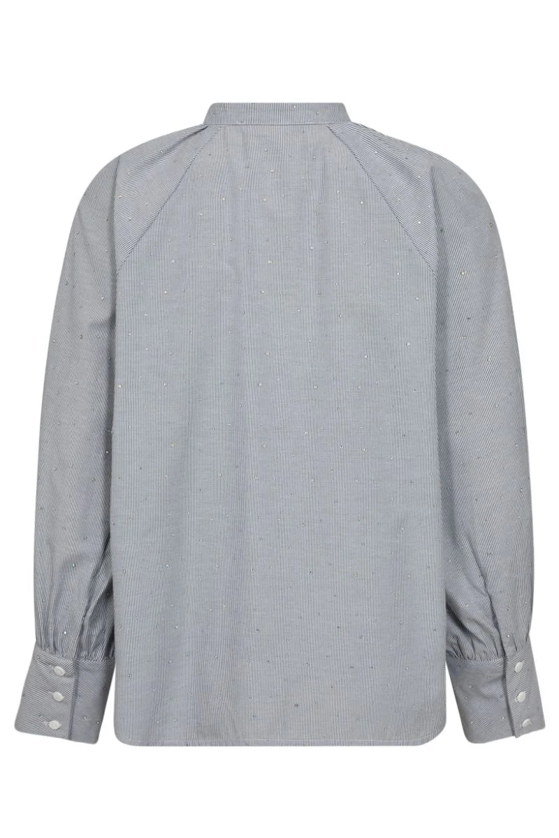 Gem Stripe Shirt 35693 | Light Grey | Bluse fra Co'couture - Image 2