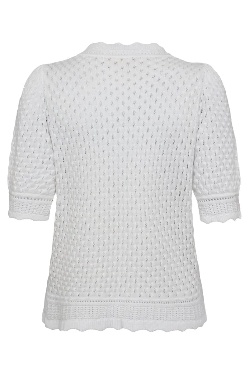 Gina Pullover 204511 | Brilliant White | Strik fra Freequent - Image 2