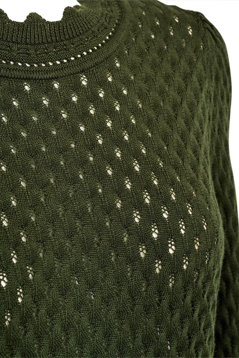 Gina Pullover 205040 | Kombu Green | Strik fra Freequent - Image 3