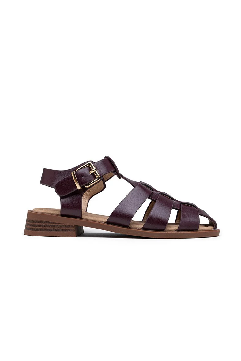 Glory Sandals | Burgundy | Sandaler fra Lazy Bear - Image 4