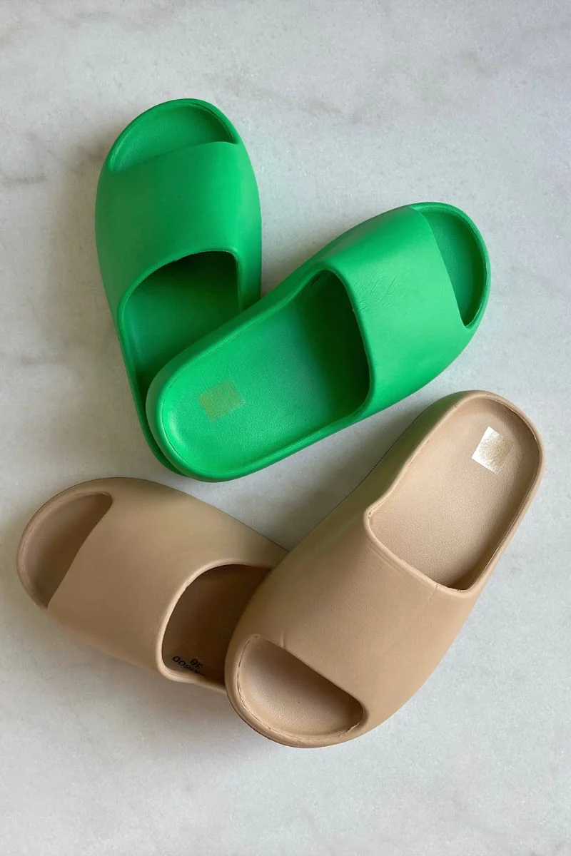 Grace Slippers | Kaki | Sandaler fra Avery - Image 7