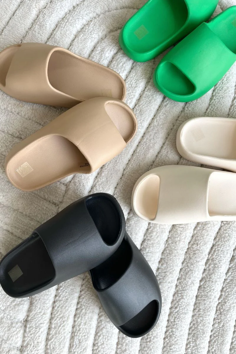 Grace Slippers | Kaki | Sandaler fra Avery - Image 8