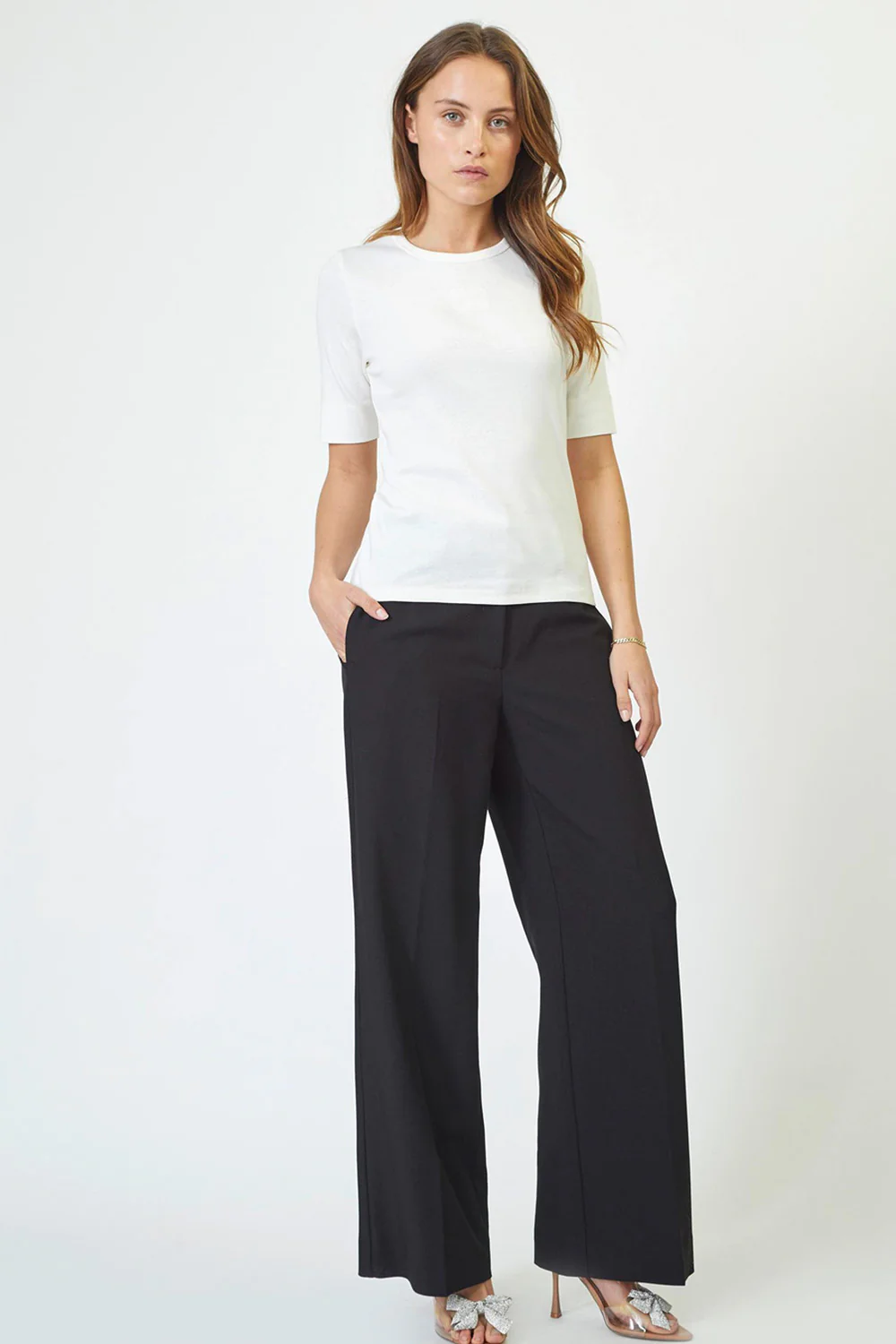 Granny Embroidery SS Tee 33166 | Off white | T-Shirt fra Co'couture - Image 4