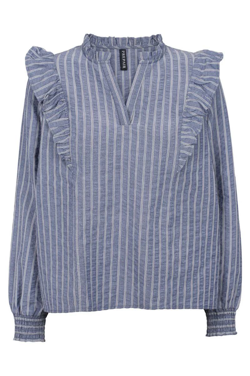 Gro Blouse 2671 | Blue | Bluse fra Prepair - Image 2