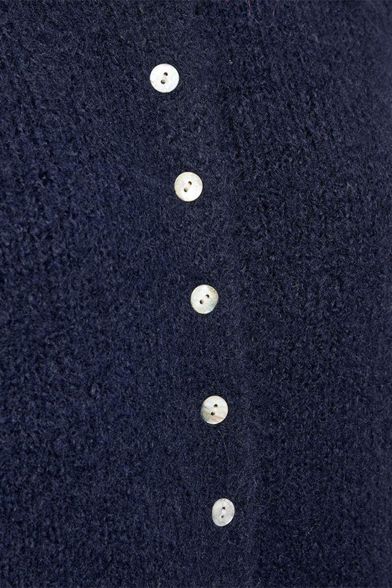 Grslulu Cardigan 207378 | Navy Blazer Melange | Cardigan fra Freequent - Image 3