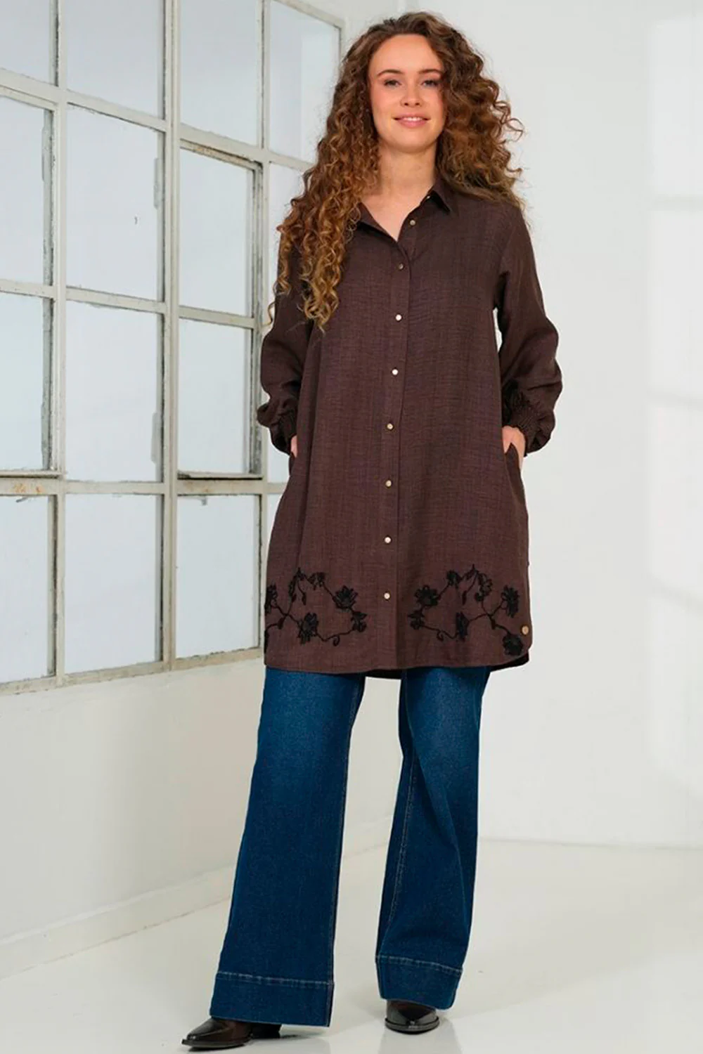 Gry Dress 2890 | Brown | Kjole fra Prepair - Image 3