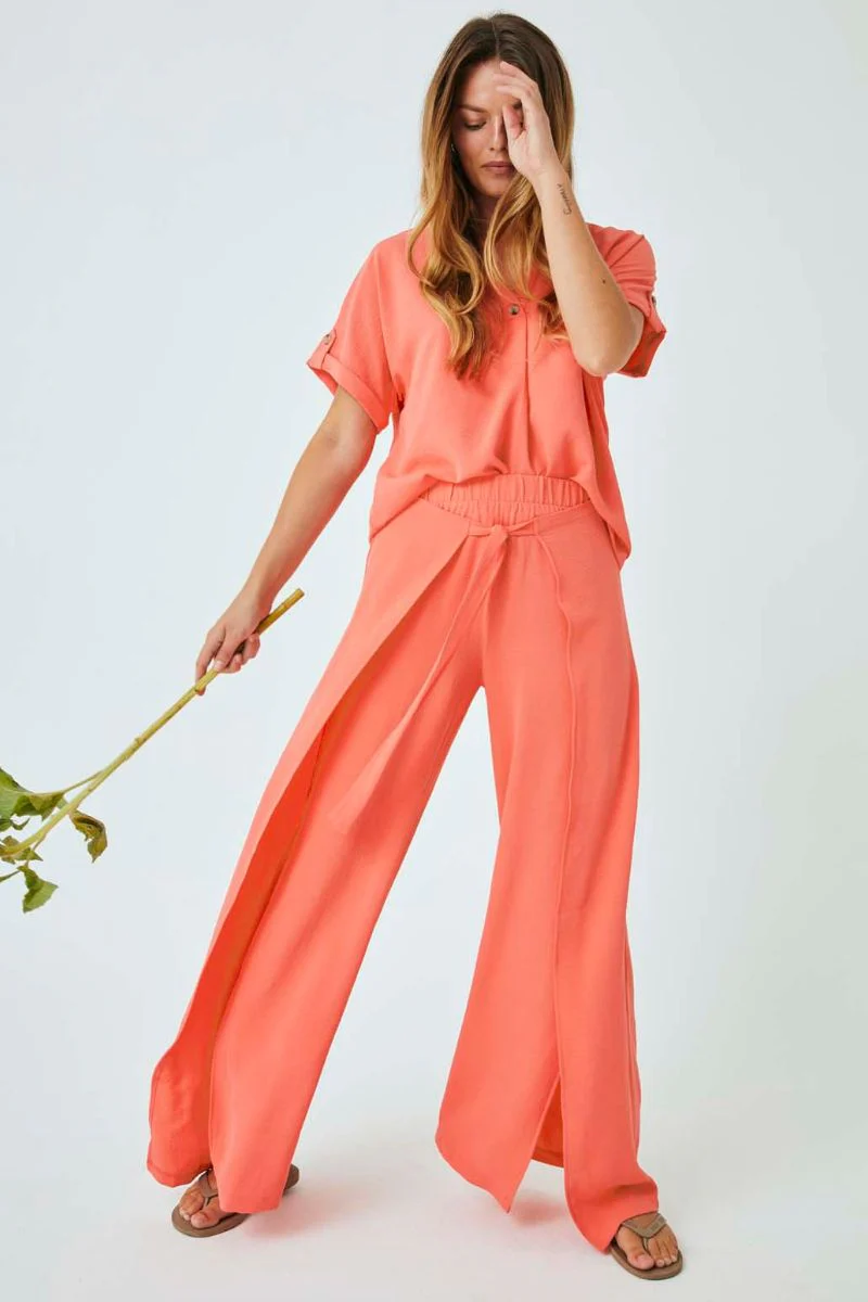 Hamam Pant 204231 | Georgia Peach | Bukser fra Freequent - Image 3