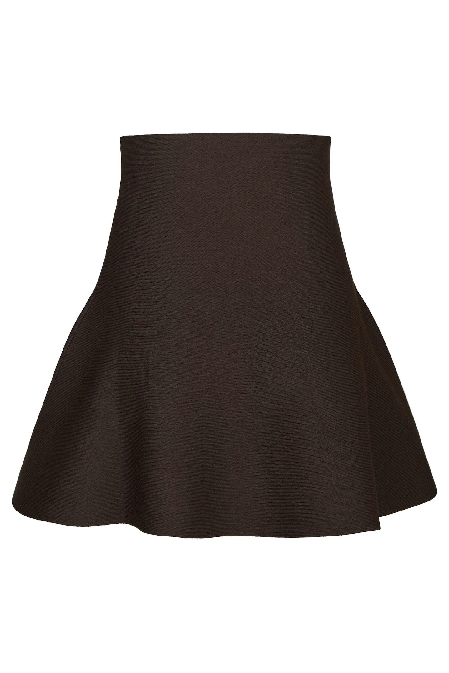 Hanna Smooth Knit Skirt | Dark Brown | Strik fra Neo Noir - Image 4