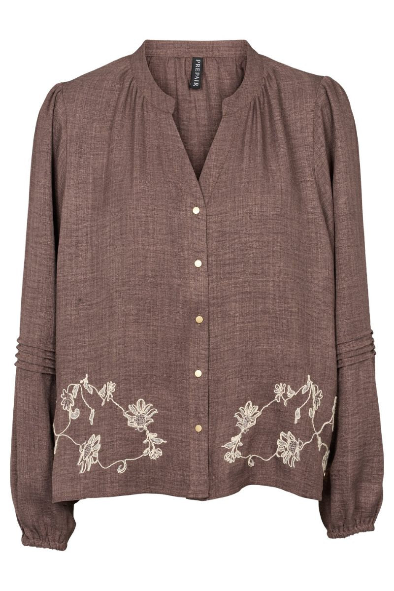 Harriet Blouse 2872 | Hazelnut | Bluse fra Prepair - Image 3