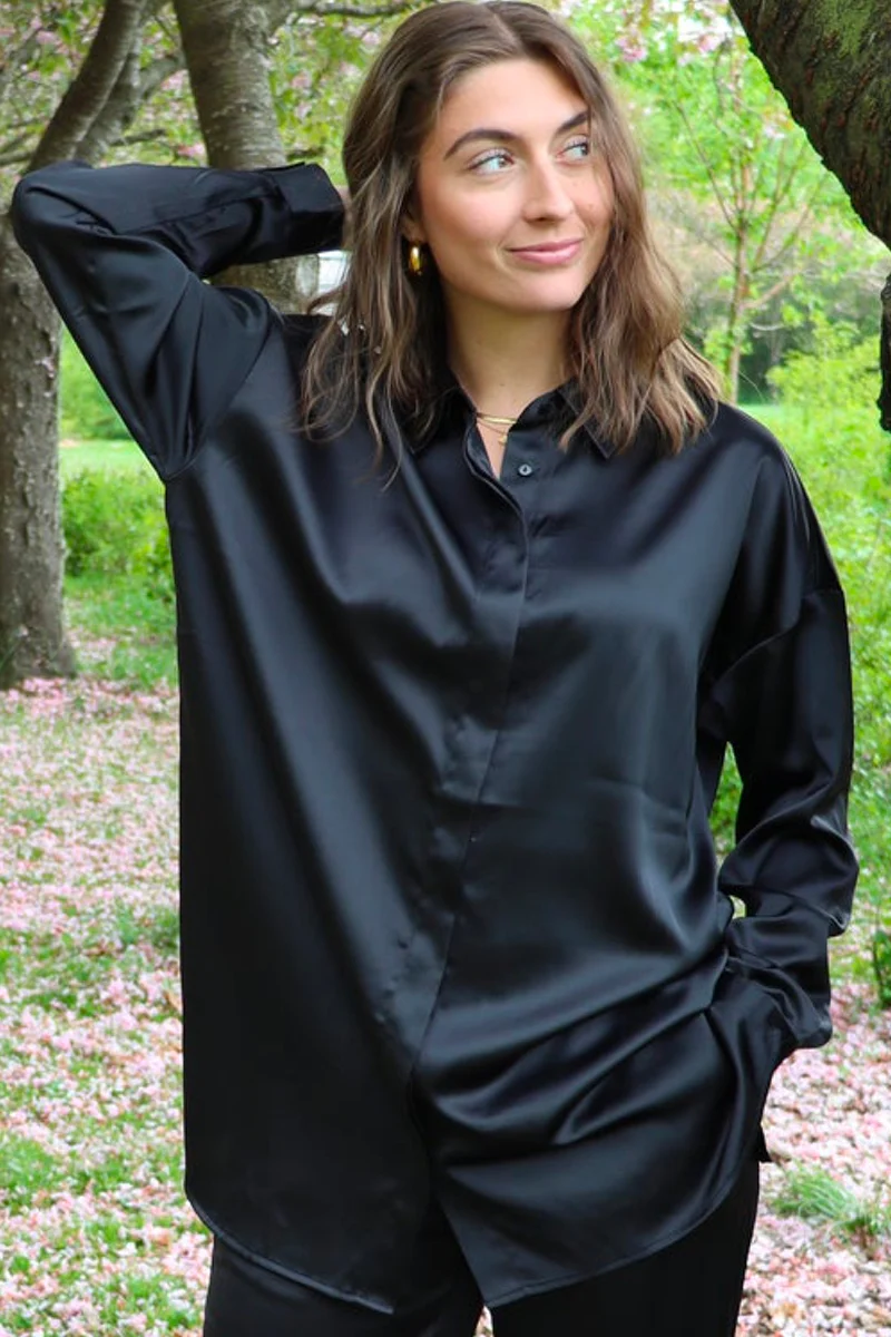 Heda Ls Shirt | Black | Skjorte fra Liberté - Image 2
