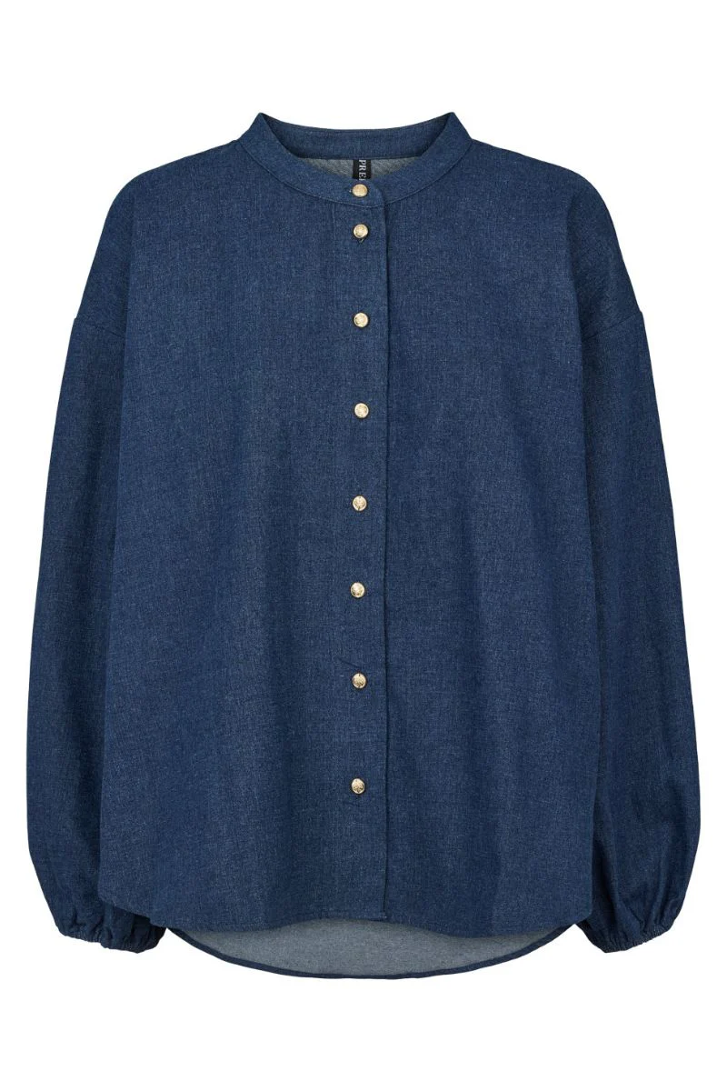 Hekla Blouse | Blue | Bluse fra Prepair - Image 2