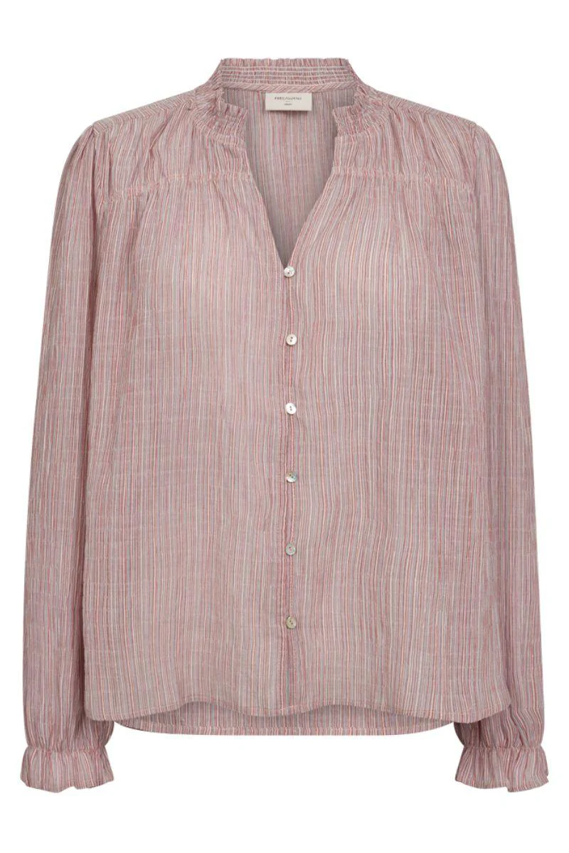 Helly Blouse 206314 | Moonbeam W. Baked Apple | Bluse fra Freequent - Image 2