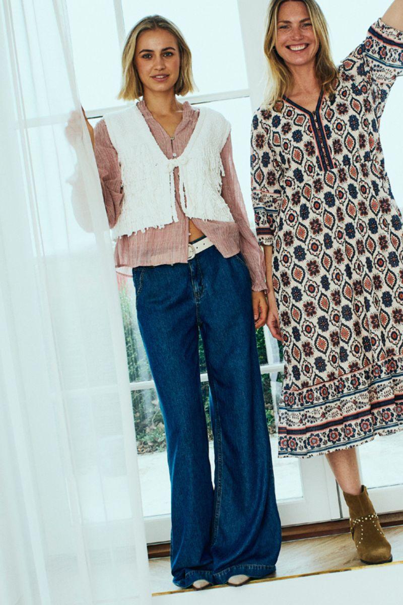 Helly Blouse 206314 | Moonbeam W. Baked Apple | Bluse fra Freequent - Image 3