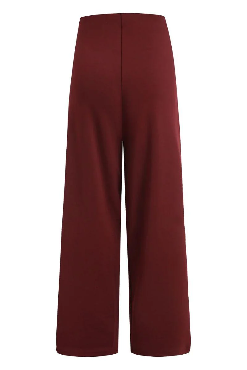 Henne Wide Pants | Bordeaux | Bukser fra Liberté - Image 4
