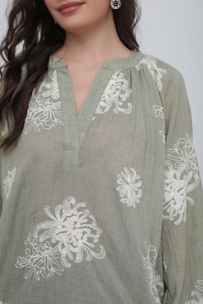 High Embroidery Blouse| Bluse fra Atelier C - Image 6