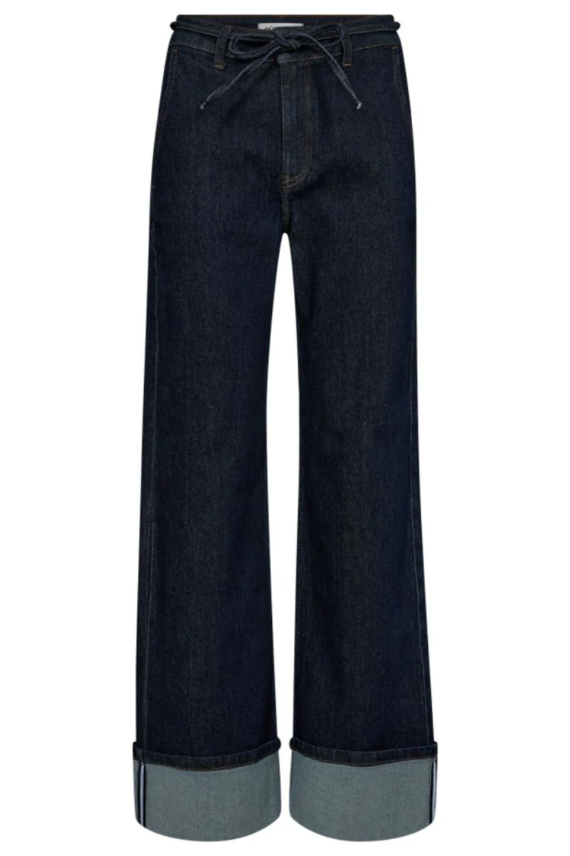 Hubby Reverse Ankle Jeans 31290 | Dark Denim | Bukser fra Co'couture - Image 2