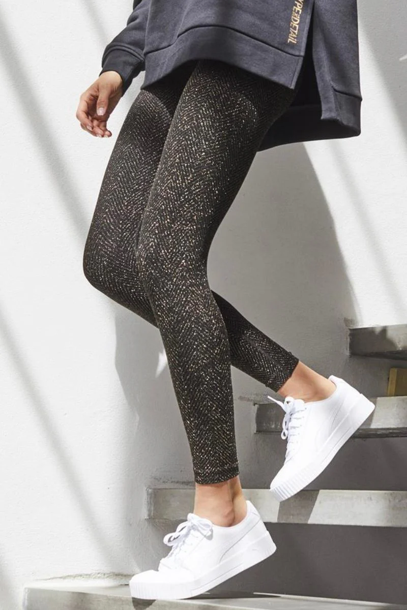 HYPETHEDETAiL glitter leggings | Golden | Leggings fra Hype the Detail - Image 3