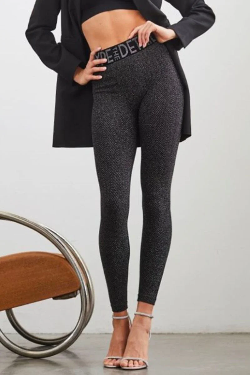 HYPETHEDETAiL glitter leggings | Grå | Leggings fra Hype the Detail