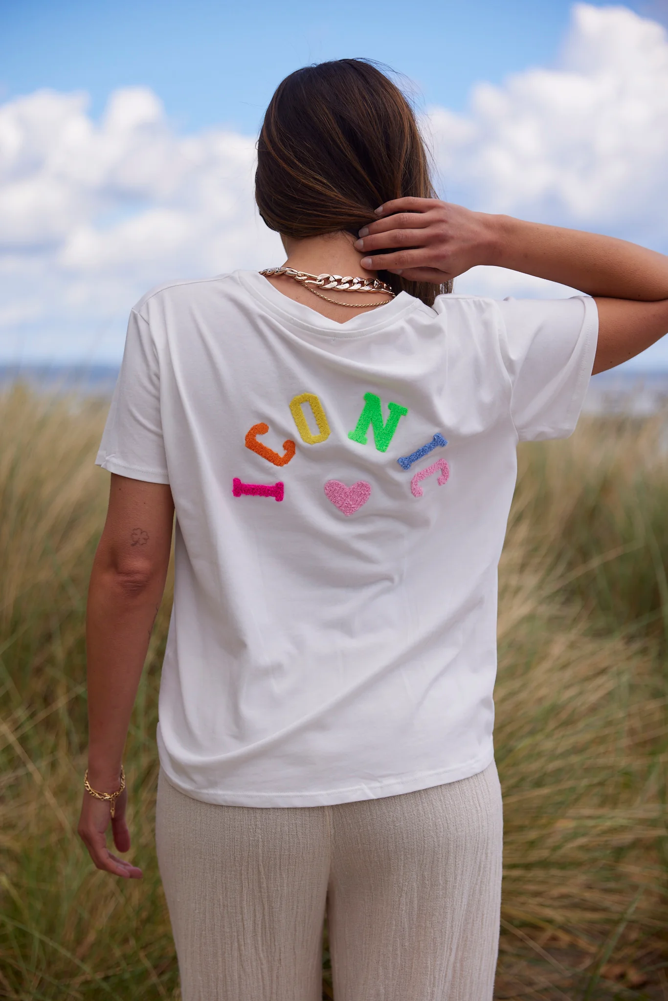 Iconic Tee | White Multi - Image 3