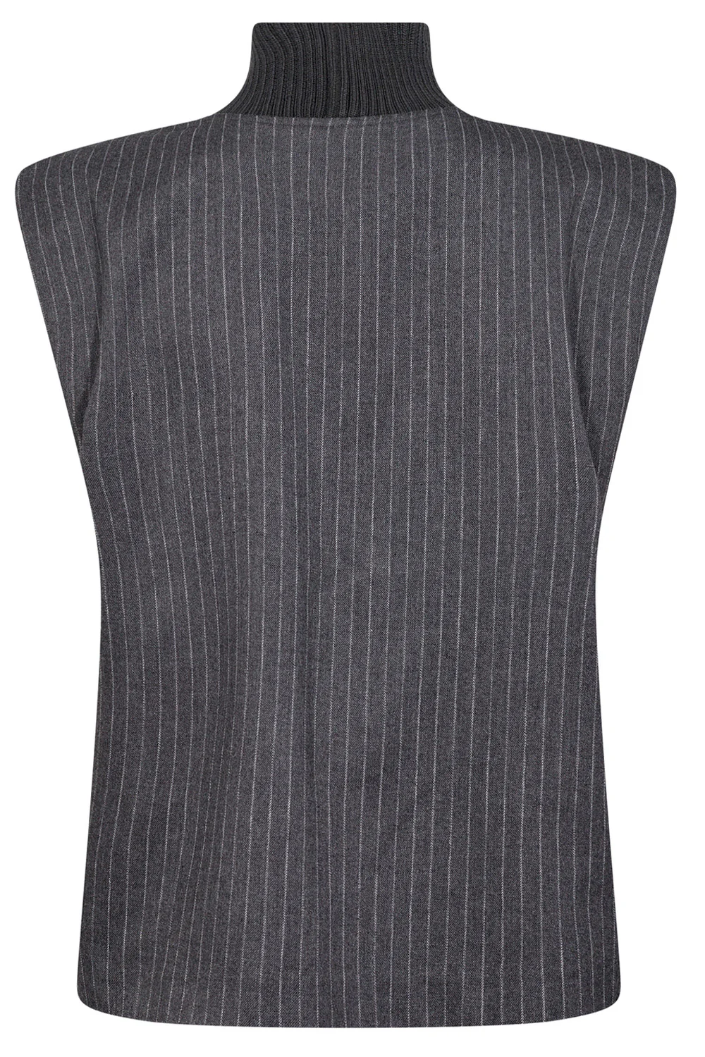 Ida Pin Stripe Top 35226 | Mid Grey | T-Shirt fra Co'couture - Image 2
