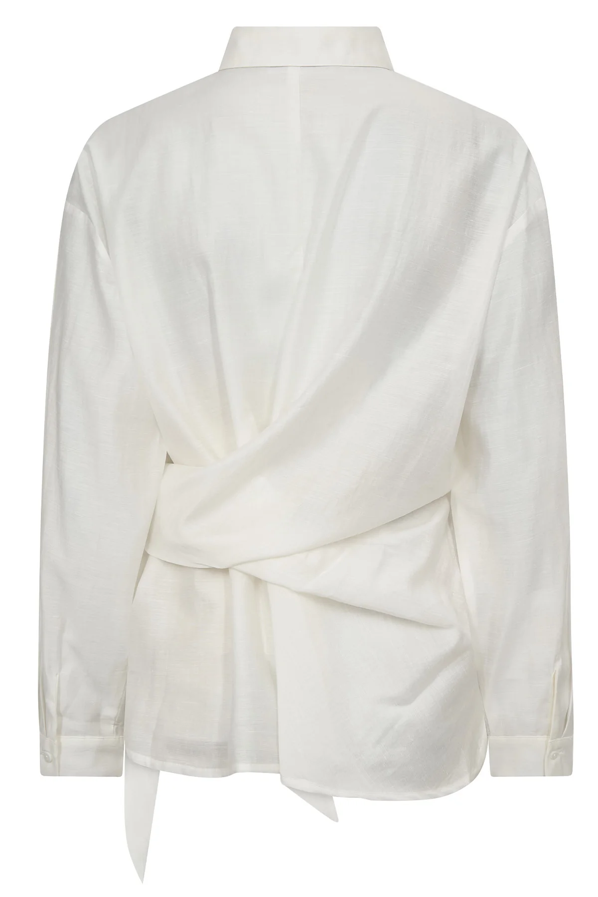 Idina Tie Shirt 35990 | Off white | Bluse fra Co'couture - Image 3