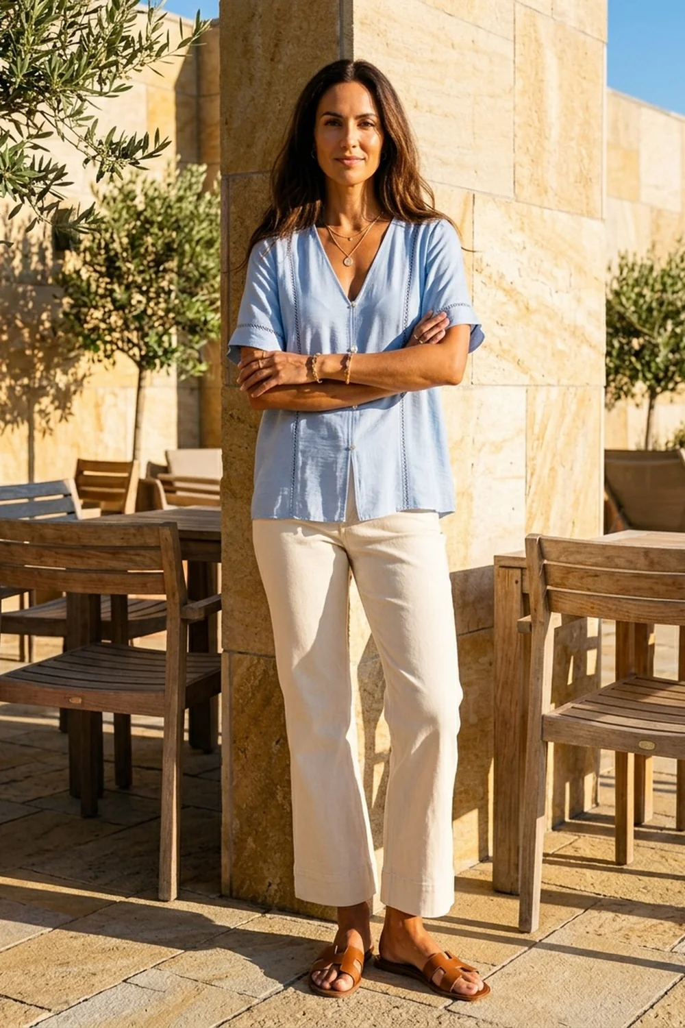 Idun Blouse | Blue | Bluse fra Prepair - Image 4