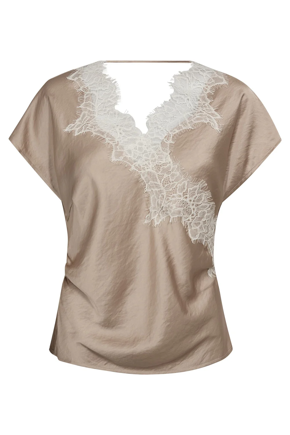 Idun Lace SS Blouse 45167 | Bisquit | Top fra Co'couture - Image 2